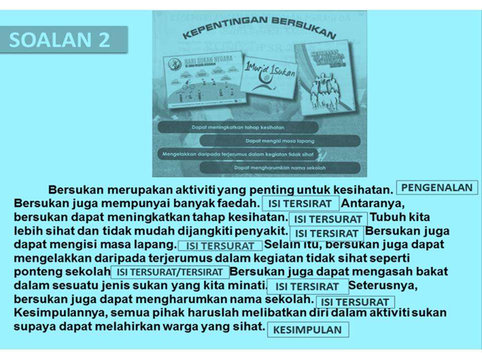 Teknik Menjawab Ulasan UPSR Bahasa Melayu (Bahagian B 