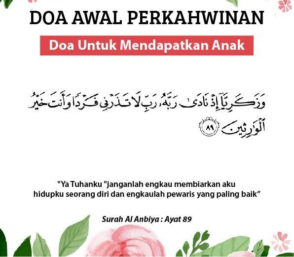 Doa-doa di Awal Perkawinan Untuk Rumah Tangga Bahagia 