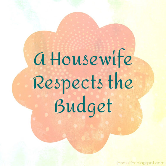 A Housewife Respects the Budget (Housewife Sayings by JenExx)