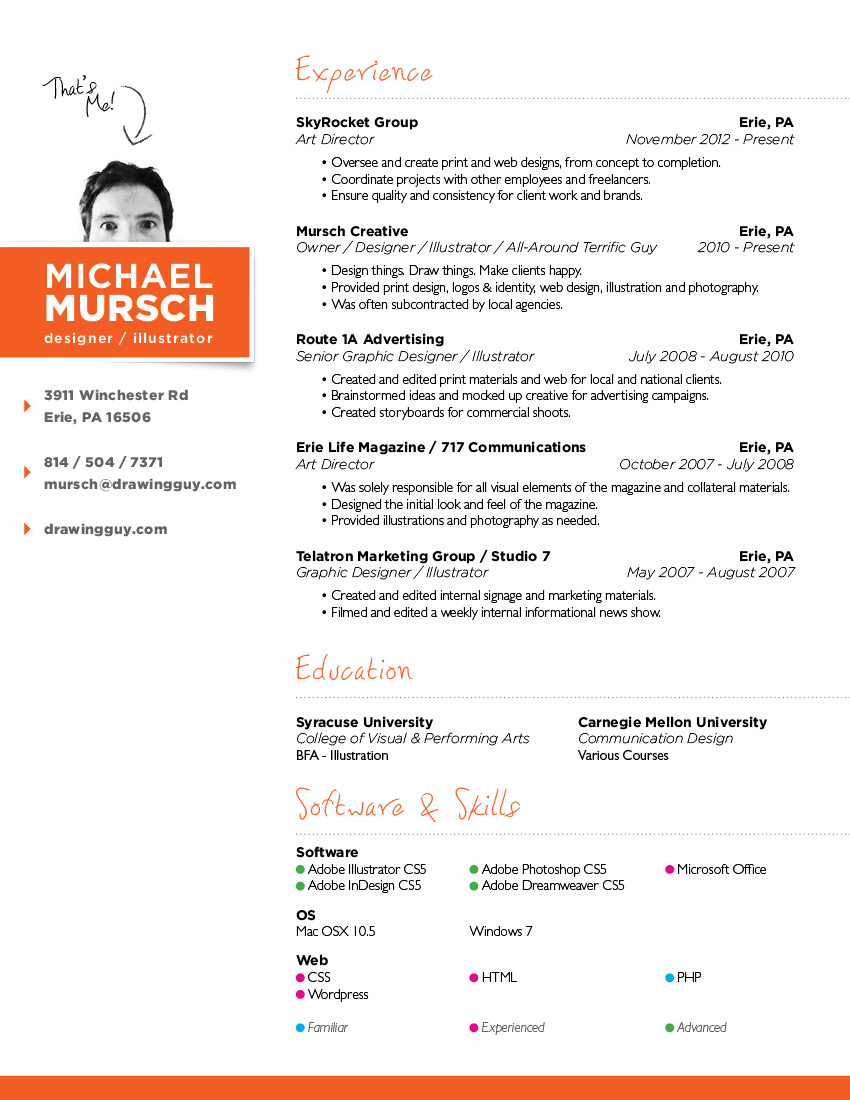 Resume Format for Web Designer Freshers - Tipss und Vorlagen