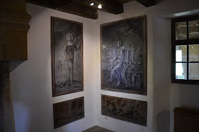 Castell de Puymartin. Reproducció de les pintures del gabinet mitològic
