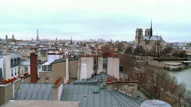 Vista desde la terraza del Restaurant La Tour d'Argent - Paris