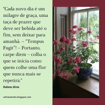 Frase do Dia - 14 de Maio - Rubem Alves