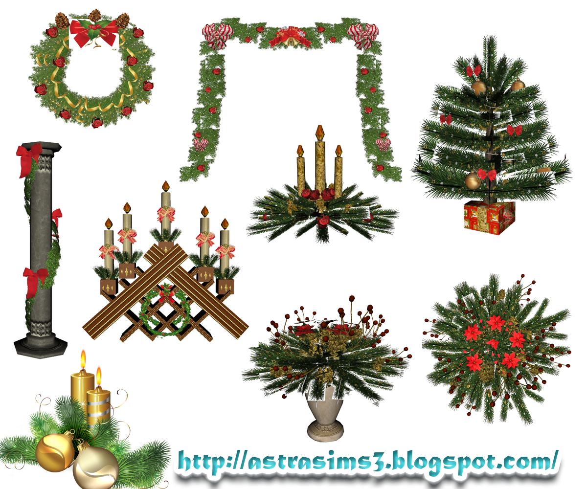 My Sims  3  Blog Christmas  Decorations  by Astra