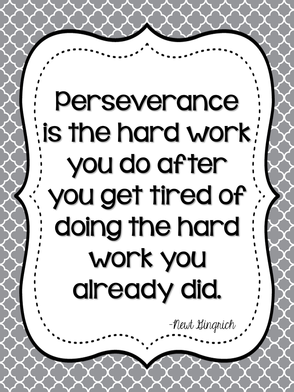Perseverance | Growing Firsties
