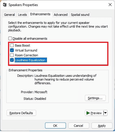 Windows 11'de "Sesi İyileştir" Sekmesini Etkinleştirme Nasıl Yapılır?