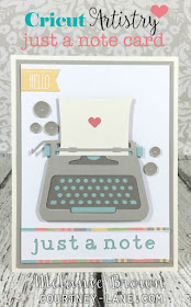 Cricut Artistry Just a Note