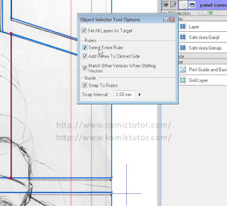 Manga Studio EX 4 Menghapus Panel Ruler