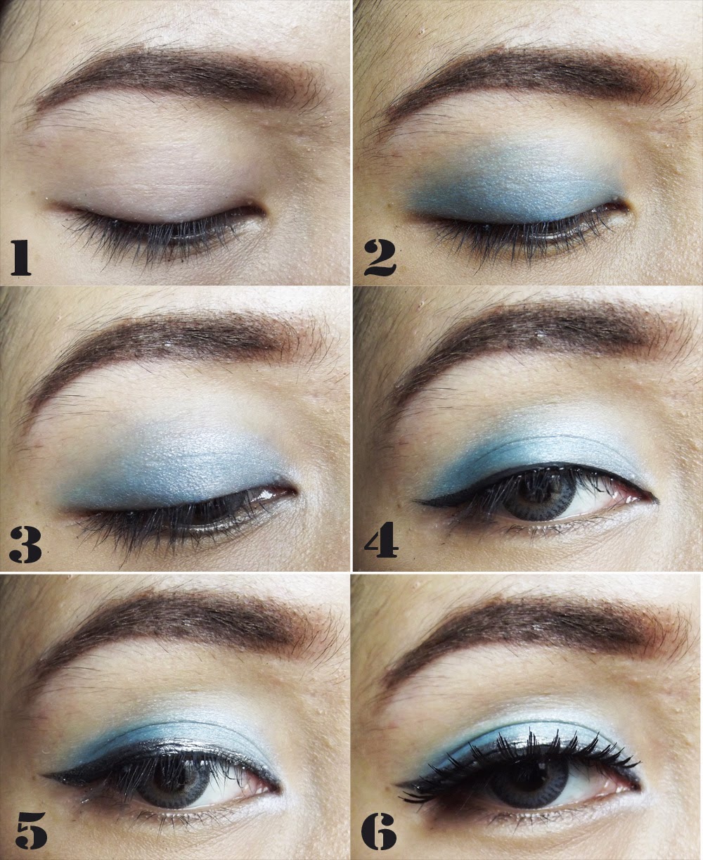 Beauty Blogger Indonesia By Lee Via Han TUTORIAL Eyes Makeup Blue