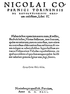 De revolutionibus orbium coelestium, Nürnberg, 1543