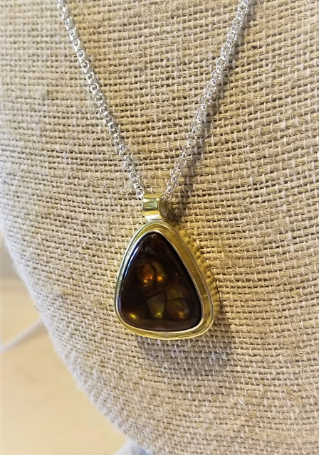 Gallery One Ellensburg Fire Agate Gold