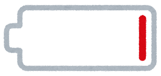 バッテリー残量のマーク かわいいフリー素材集 いらすとや