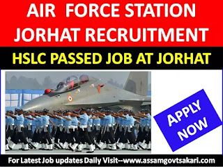 Air Force Station, Jorhat Recruitment 2019-Safai Wala