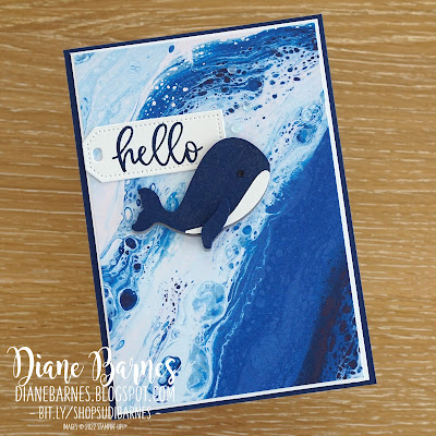 whale cards using Stampin Up Waves of the Ocean paper, whale punch, Biggest Wish & Happiest of Birthday stamp sets. Cards by Di Barnes - Independent Demonstrator in Sydney Australia - colourmehappy - stampinupcards - stampinupaustralia - cardmaking - stamping - handmade cards