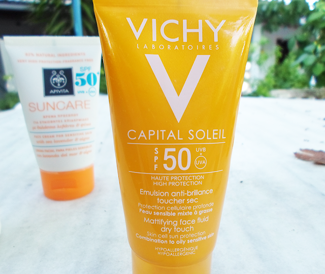 Vichy sunscreen Capital Soleil dry touch toucher sec