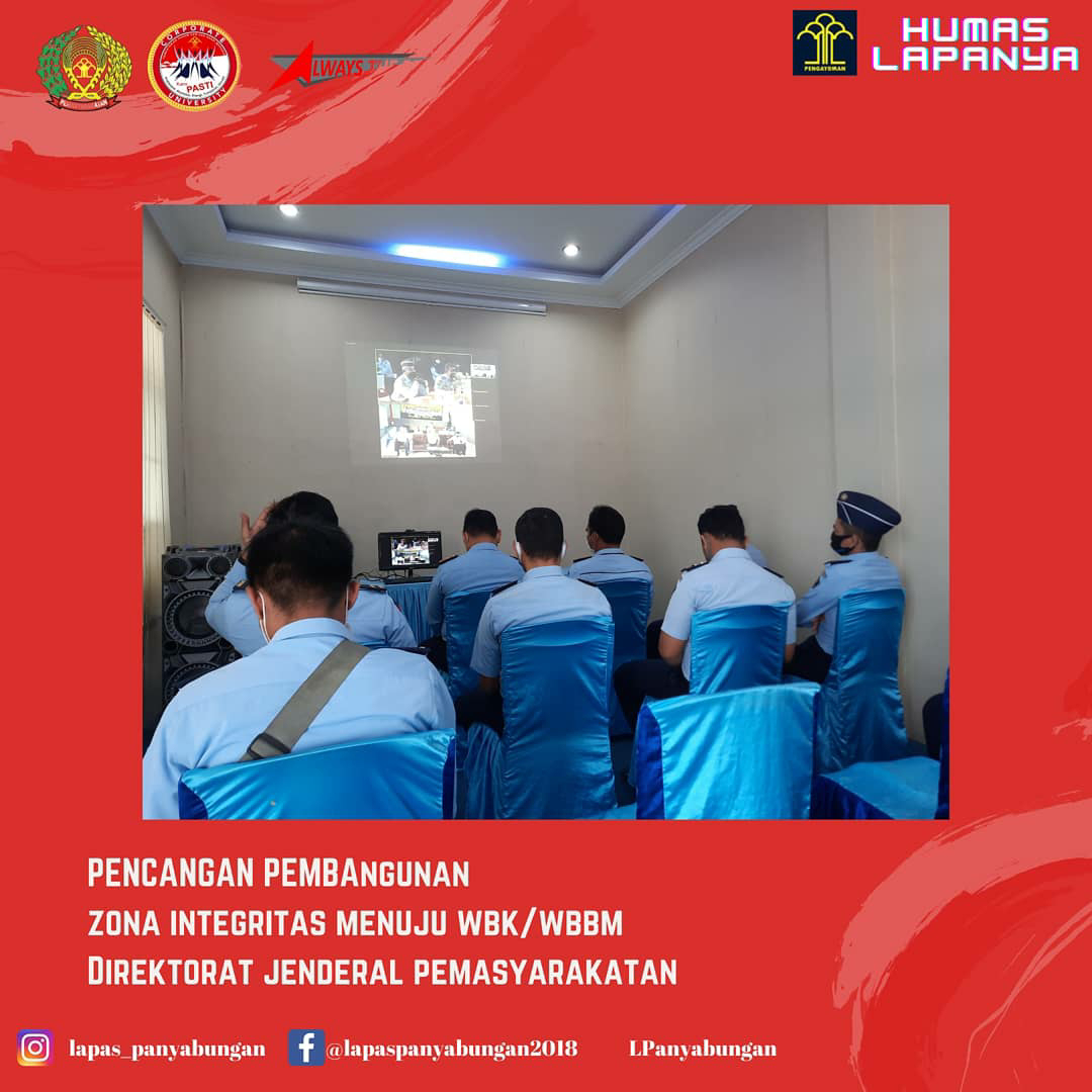 Lembaga Pemasyarakatan Kelas IIB Panyabungan Ikuti Kegiatan Video Conference Pembangunan Zona Integritas Menuju WBK/WBBM tahun 2021