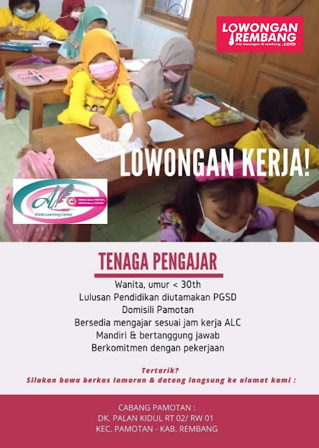 Lowongan Kerja Guru Tutor Bimbingan Belajar Afada Learning Center Rembang