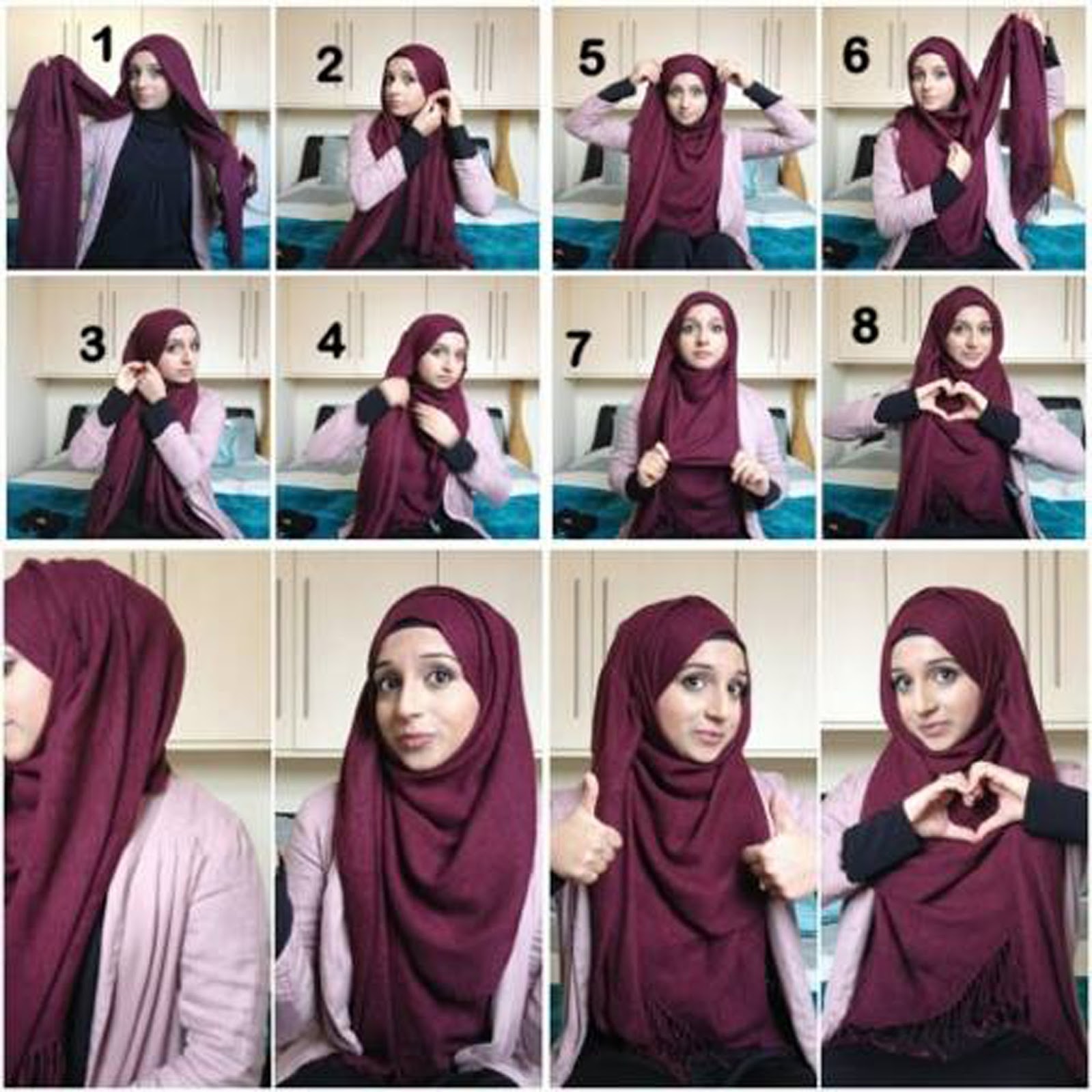 Tutorial Hijab Pashmina Arabian Style Tutorial Hijab Paling Dicari