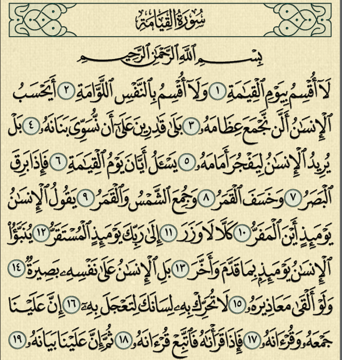 شرح, وتفسير, سورة, القيامة, surah Al-Qiyama,