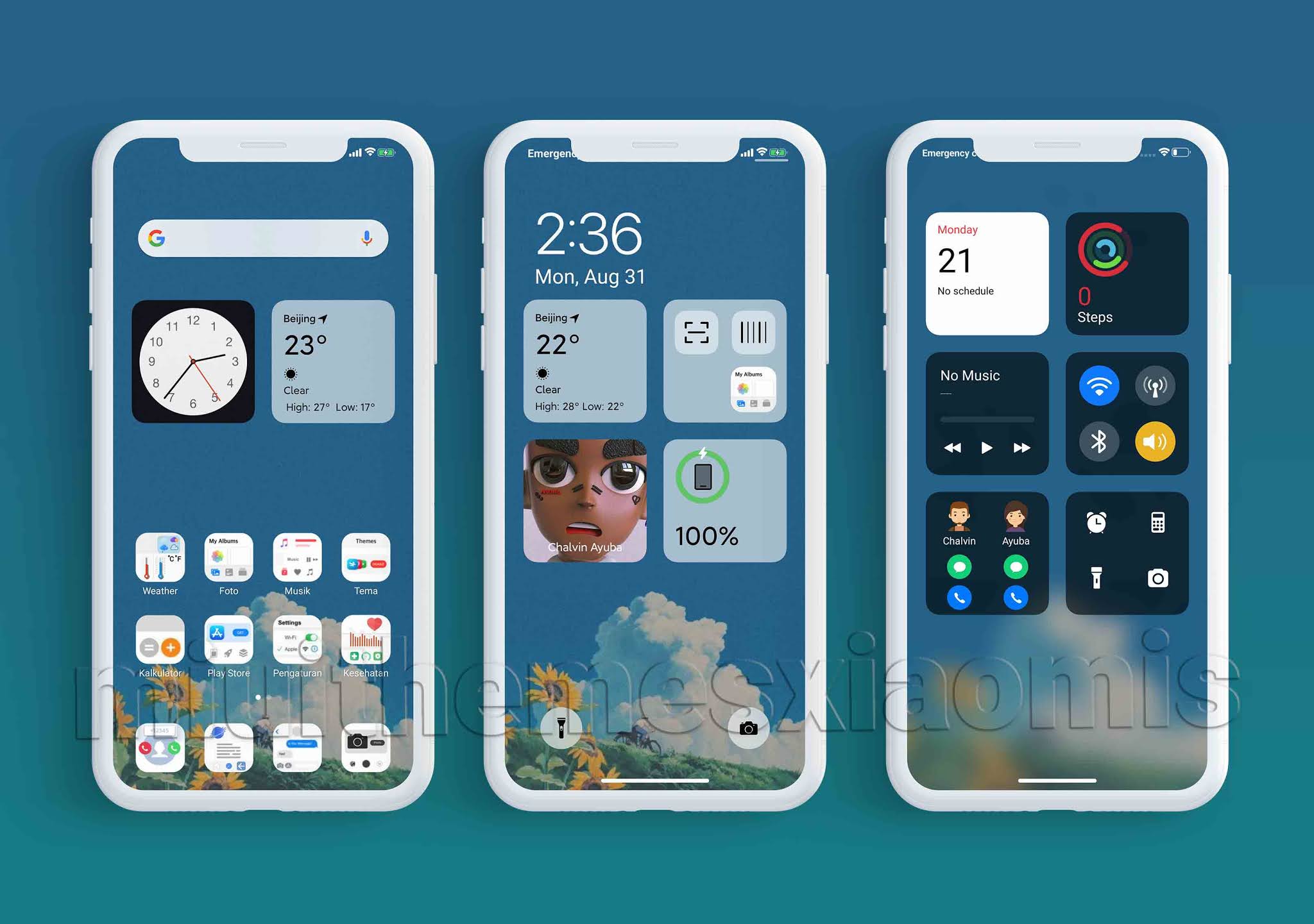 Ios 14 Miui Theme With A Iphone Experience For Miui 12 Miui 11 Xiaomi Redmi Device