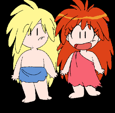 Lina and Gourry cibi anime