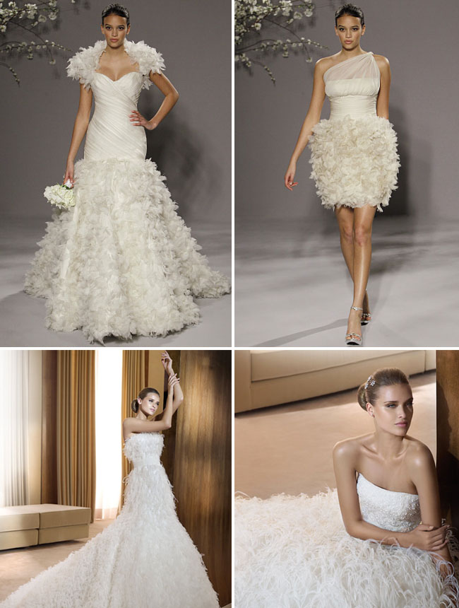 White tulle short dress by Ramona Keveza is heaven love Via Green Wedding