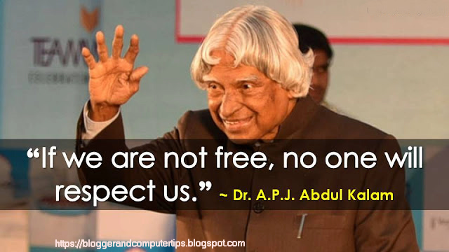 Dr. A.P.J Abdul Kalam Given 7 Motivational Quotes 