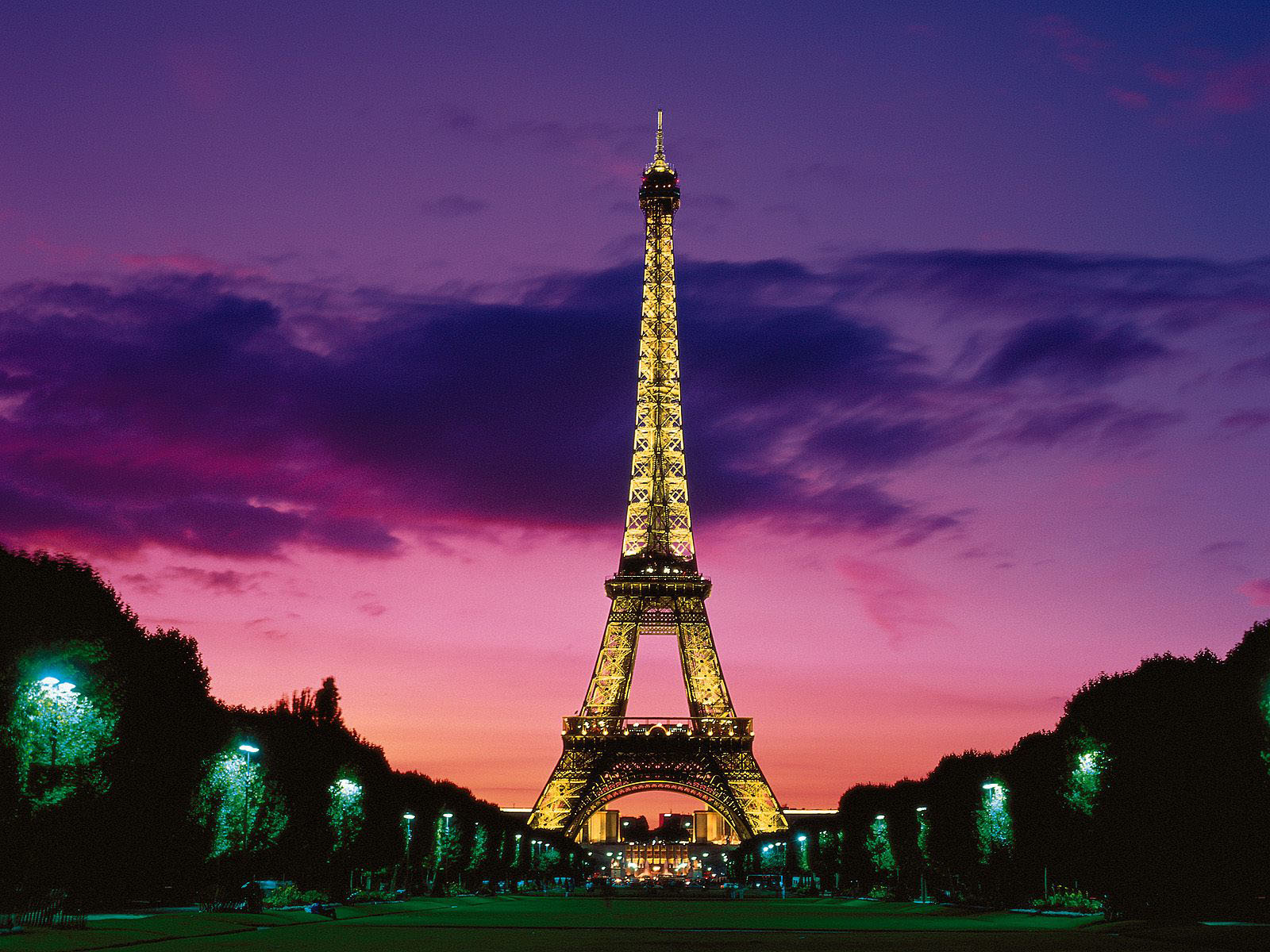 Eiffel Tower Paris France at Night