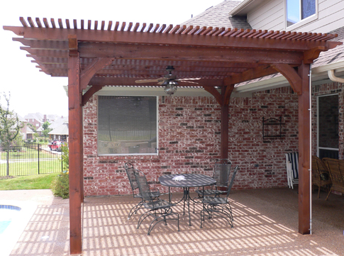 Ground Level Deck with Pergola