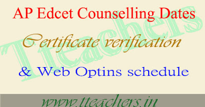 APEdcet Counselling Dates 2017 Certificate Verification web options entry schedule