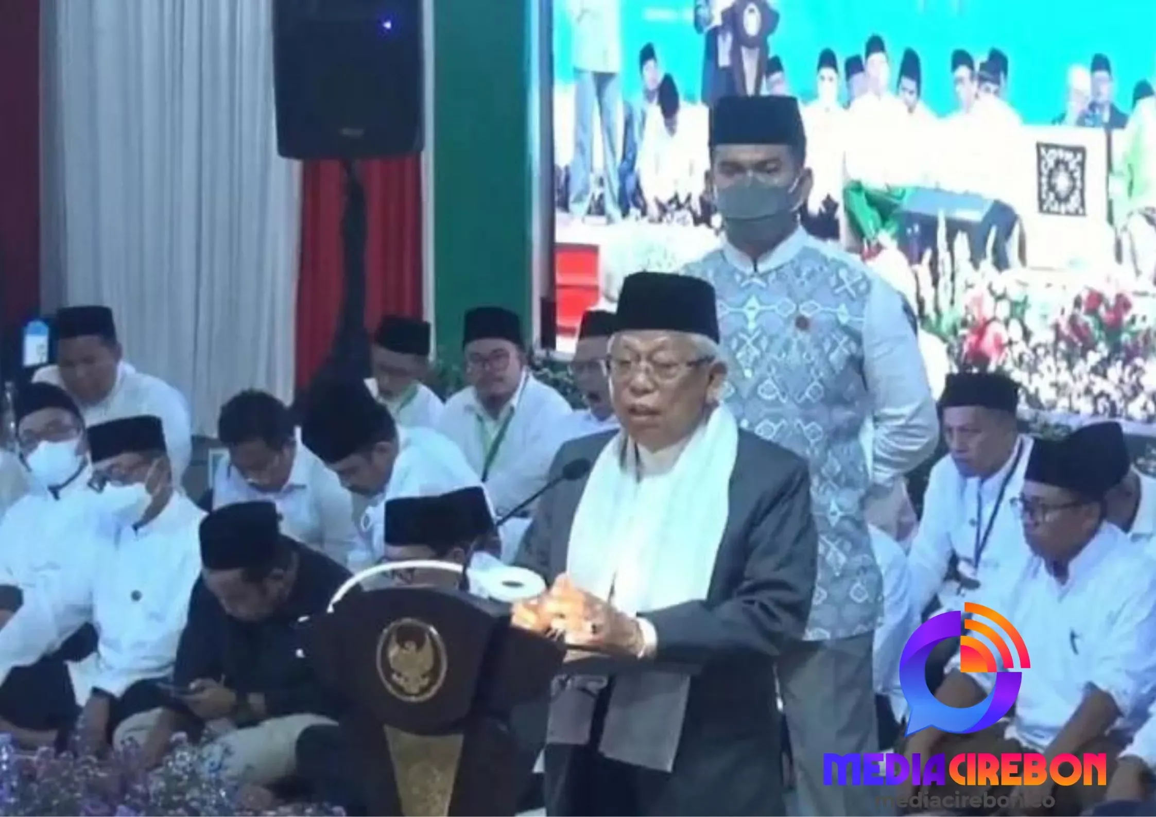 Wakil Presiden Ma'ruf Amin Mencermati Pandangan Syekh Nawawi Al Bantani dalam Acara Haul ke-130