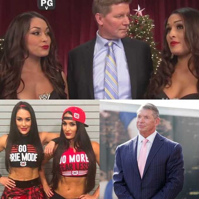 Former WWE Star Sisters Nikki And Brie React To S3xual Assault Claims Against Their Step Dad And WWE boss Vince McMahon