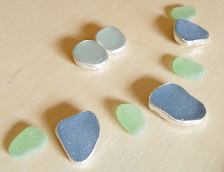 Sea Glass Jewelry in Silver