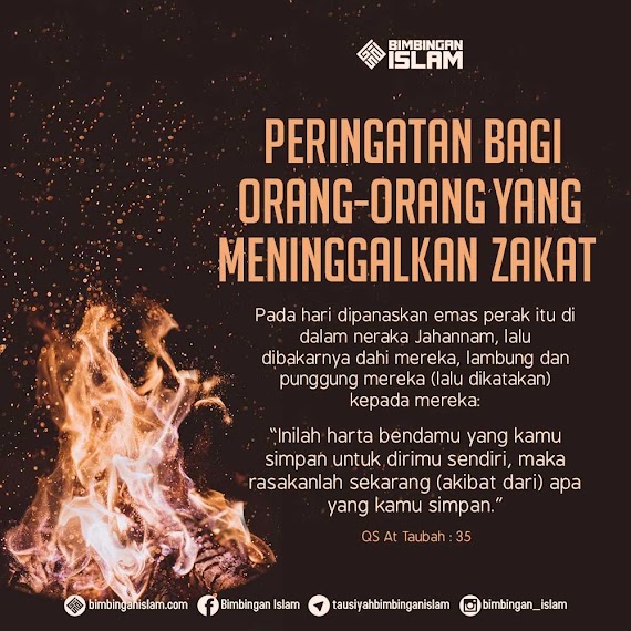 PERINGATAN-PERINGATAN DARI ALLAH DAN RASULNYA PADA ORANG-ORANG YANG MENINGGALKAN ZAKAT