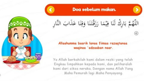 Lafadz Doa Sebelum dan Sesudah Makan atau Minum Arab, Latin Disertai Gambar Kaligrafi Arab