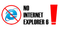 No Internet Explorer 6! Campaign from Apa Dong (dot) Org