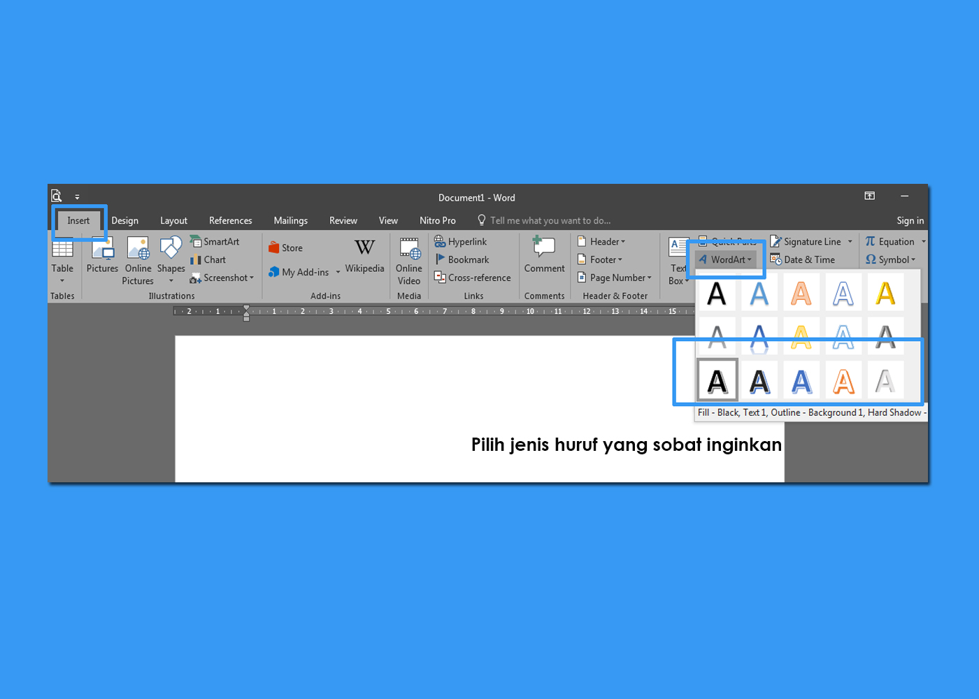 Cara Membuat Word Art Di Microsoft Word 2016 Zalrizblog