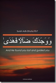 and he found you and guided you