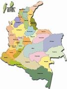 CAPITALES Y DEPARTAMENTOS DE COLOMBIA (mapa de colom)