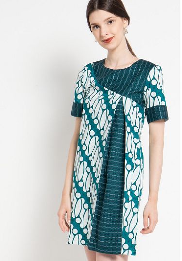 35 Model Dress Batik Modern Masa Kini 2019, Terbaru! | Model Baju Batik