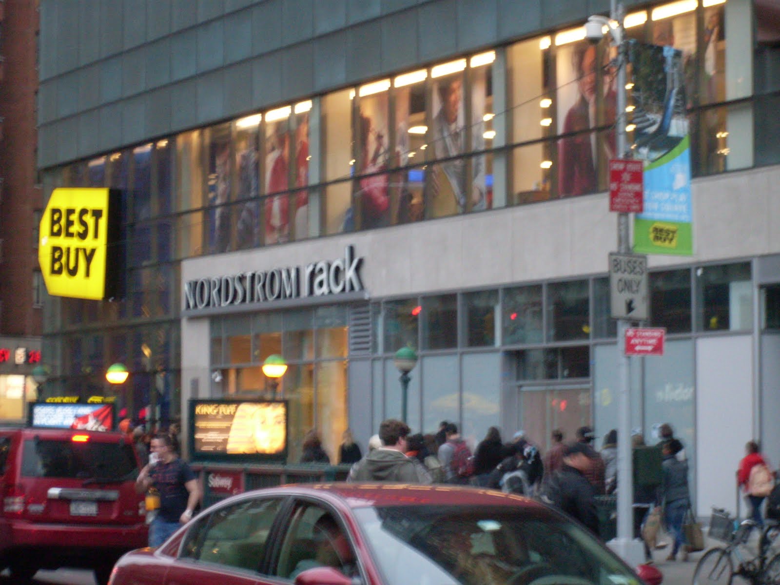 ... exactly the new nordstrom rack opened in union square yesterday and i
