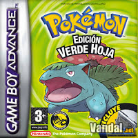 juego nintendo gba pokemon verde hoja