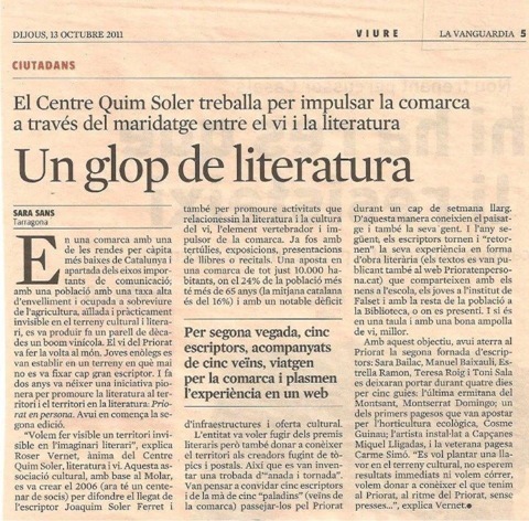 Vin e literatura