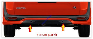 sensor parkir toyota sienta tipe Q