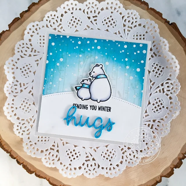 Sunny Studio Stamps: Bear Hugs Frosty Flurries Everyday Card by Mayra Duran-Hernandez