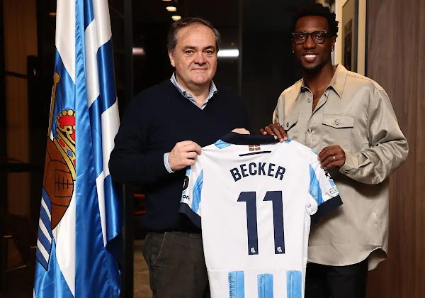 Oficial: Real Sociedad, firma Becker Oficial: Real Sociedad, firma Becker