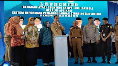 Atasi Stunting Dengan GASPOL, Bupati Lahat Launching Aplikasi Sipenting