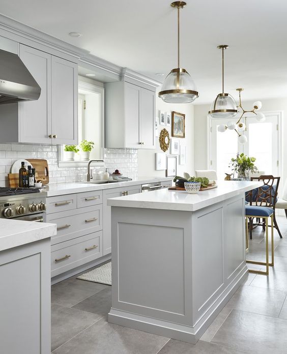 Gorgeous Grey & White Kitchen Designs