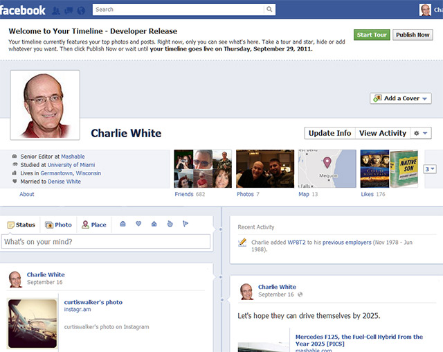 facebook timeline