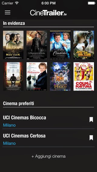 Finalmente anche su iPhone arriva CineTrailer!